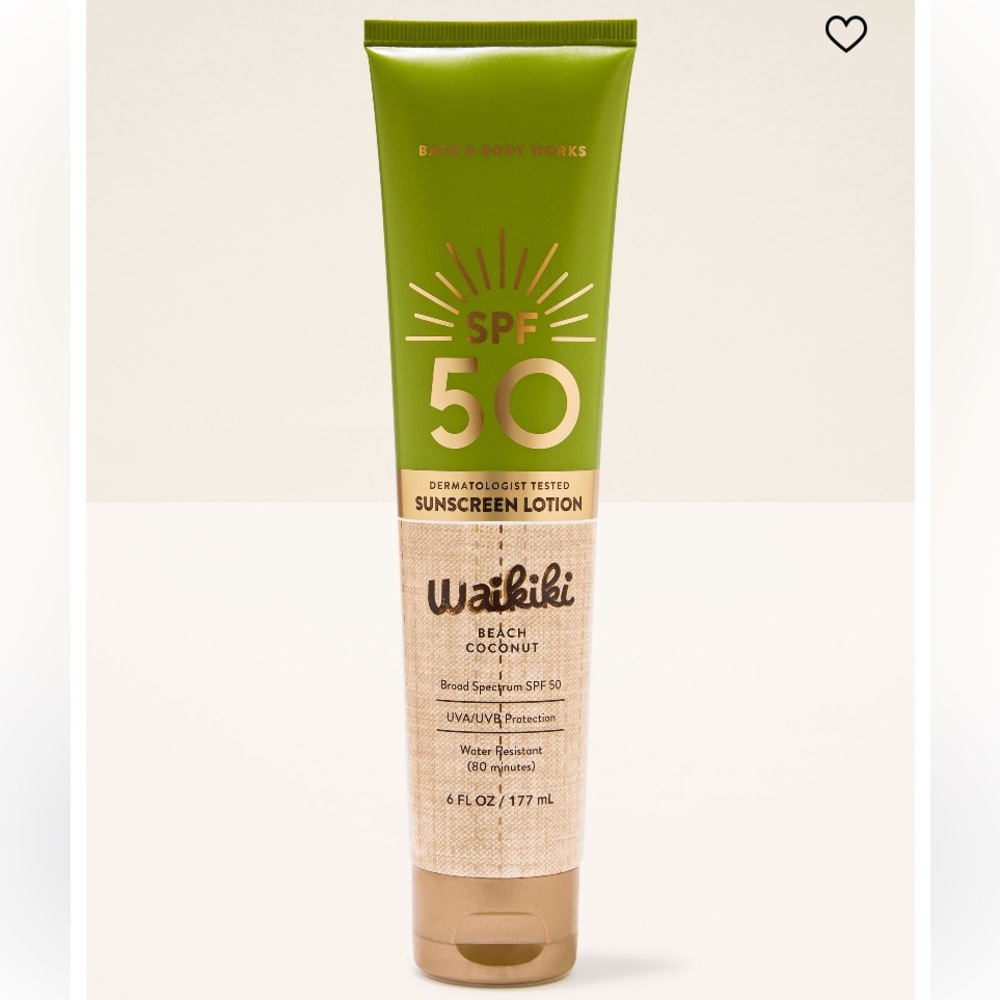 ⛱️ “Waikiki Beach Coconut” SPF Lotion Sun Care by B&BW, 6 fl oz / 177 mL, NWTag